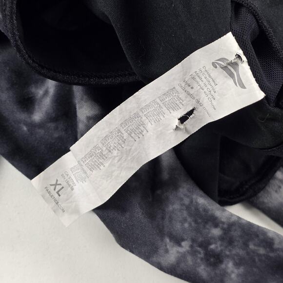 Fabletics Jumpsuit Womens XL Black Gray Tie Dye Yoga Workout One Piece Bodysuit - Picture 6 of 15
